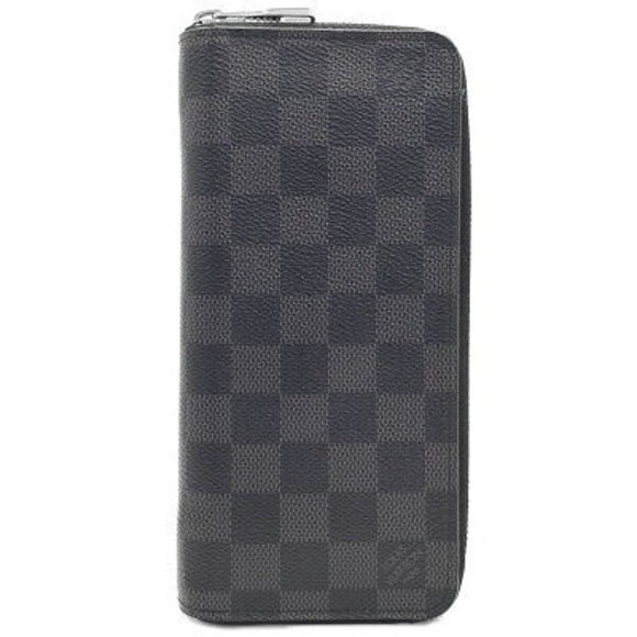 Louis Vuitton Damier Graphite Black Zippy Wallet Vertical Zip Long - Picture 1 of 8